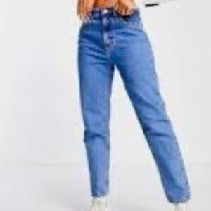 Pull&Bear HIGH WAIST straight leg light Wash size 6 Thick jeans